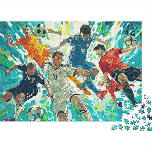 Fußball 1000 Stück Erwachsene Puzzles Sport Zeichentrickfilm Stil Puzzles,Puzzles 1000 Stück Spiel Spielzeuge Familie Puzzles Geschenk 1000pcs (75x50cm) von YTPONBCSTUG