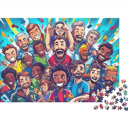 Fußball 300 Stück Erwachsene Puzzles Sport Zeichentrickfilm Stil Puzzles,Puzzles 300 Stück Spiel Spielzeuge Familie Puzzles Geschenk 300pcs (40x28cm) von YTPONBCSTUG