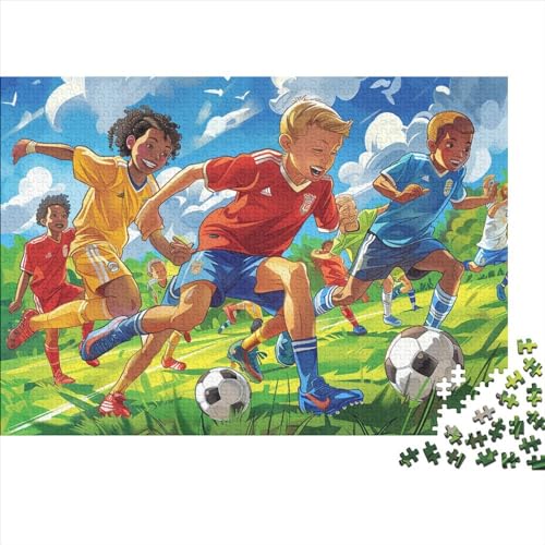 Fußball 500 Stück Erwachsene Puzzles Sport Zeichentrickfilm Stil Puzzles,Puzzles 500 Stück Spiel Spielzeuge Familie Puzzles Geschenk 500pcs (52x38cm) von YTPONBCSTUG
