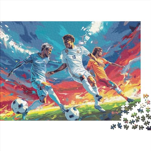 Fußball 500 Stück Puzzles Für Erwachsene,Familienspaß Sport Zeichentrickfilm Thema Puzzlespiele 500 Stück Für Erwachsene Geschenke 500pcs (52x38cm) von YTPONBCSTUG