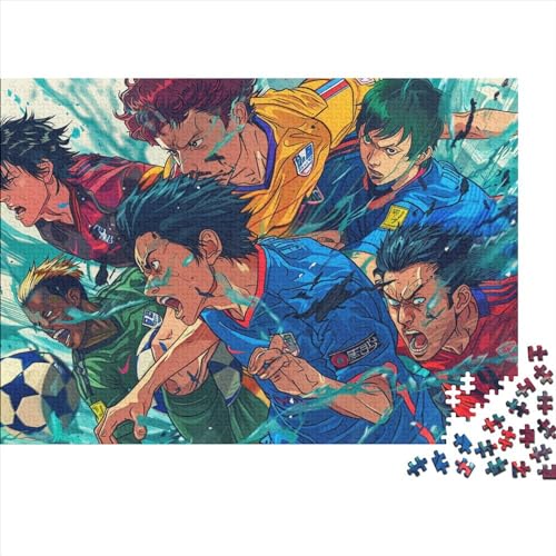 Fußball Puzzles Für Erwachsene Sport Zeichentrickfilm Style 500 Stück Puzzles Für Erwachsene Herausforderndes Spiel 500pcs (52x38cm) von YTPONBCSTUG