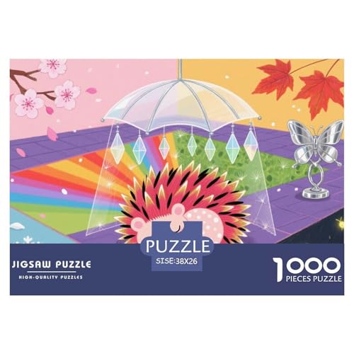 Gartenigel Hölzerne Puzzles Wasserfest 1000 Teile DIY- Puzzle Geschenke Für Erwachsene Spaß Lernspiele von YTPONBCSTUG