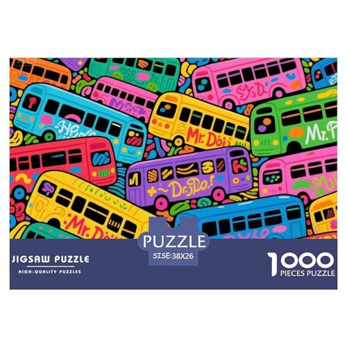 Graffiti Bus Hölzerne Puzzles Wasserfest 1000 Teile DIY- Puzzle Für Erwachsene Herausfordernd Und Knifflig Herausfordernde Puzzlespiele Graffiti Bus Hölzerne Puzzles Wasserfest 1000 Teile DIY- Puzzle Für Erwachsene Herausfordernd Und Knifflig Herausfordernde Puzzlespiele von YTPONBCSTUG