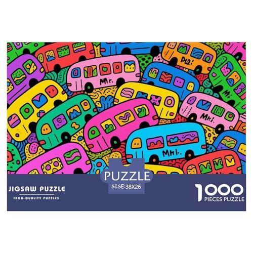 Graffiti Bus Hölzerne Puzzles Wasserfest 1000 Teile DIY- Puzzle Für Erwachsene Spaß Herausfordernde Puzzlespiele Graffiti Bus Hölzerne Puzzles Wasserfest 1000 Teile DIY- Puzzle Für Erwachsene Spaß Herausfordernde Puzzlespiele von YTPONBCSTUG