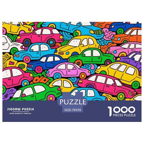 Graffiti Car Hölzerne Puzzles Wasserfest 1000 Teile DIY- Puzzle Geschenke Für Erwachsene Herausfordernd Und Knifflig Lernspiele von YTPONBCSTUG