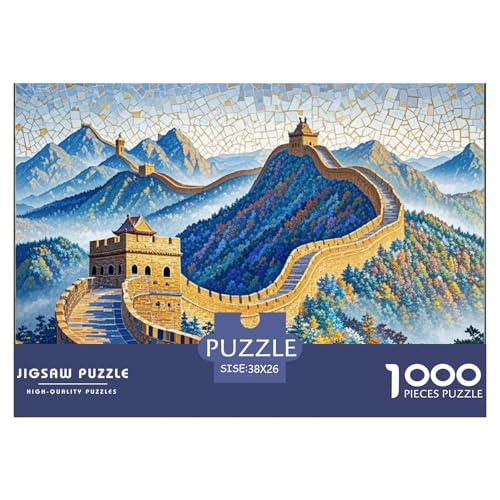 Große Mauer Hölzerne Puzzles Wasserfest 1000 Teile DIY- Puzzle Für Erwachsene Unmöglich Lernspiele von YTPONBCSTUG