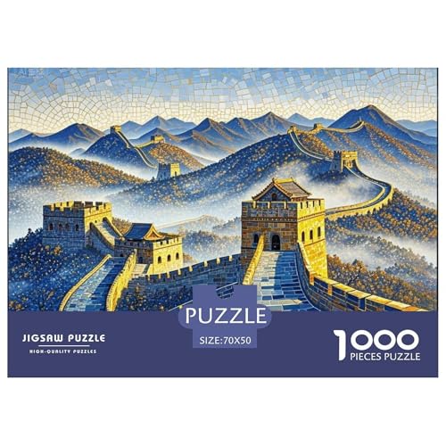 Große Mauer Hölzerne Puzzles Wasserfest 1000-teiliges Puzzle Für Erwachsene Spaß Lernspiele von YTPONBCSTUG