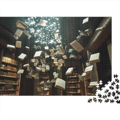 Heidelberg Library of Lost Books 1000 Stück Puzzles Für Erwachsene, Familienspaß Thema Puzzlespiele 1000 Stück Für Erwachsene Geschenke 1000pcs (75x50cm) von YTPONBCSTUG