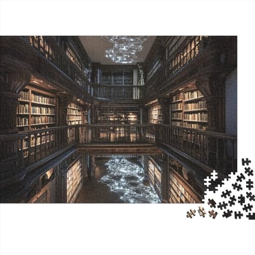 Heidelberg Library of Lost Books Puzzles Für Erwachsene Style 1000 Stück Puzzles Für Erwachsene Herausforderndes Spiel 1000pcs (75x50cm) von YTPONBCSTUG