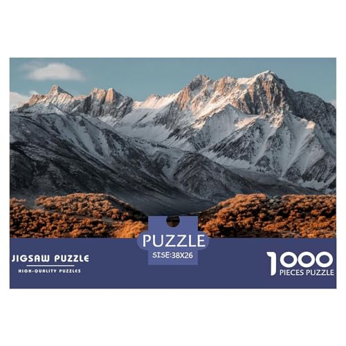 Highway-Snow Mountain Hölzerne Puzzles Wasserfest 1000 Teile DIY- Puzzle Geschenke Für Erwachsene Spaß Herausfordernde Puzzlespiele​ von YTPONBCSTUG