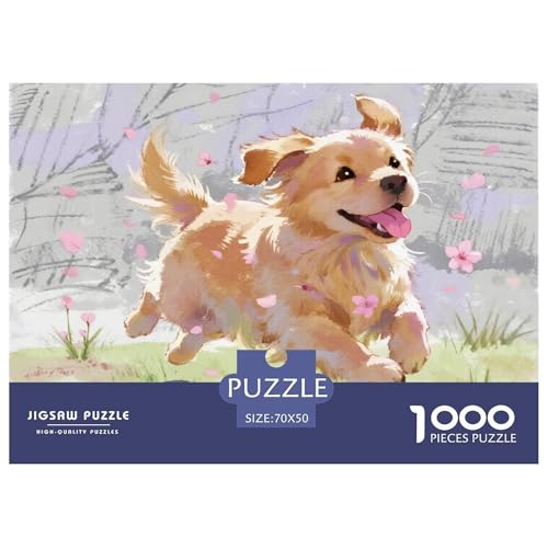 Hund Hölzerne Puzzles Wasserfest 1000 Teile DIY- Puzzle Für Erwachsene Spaß Lernspiele von YTPONBCSTUG