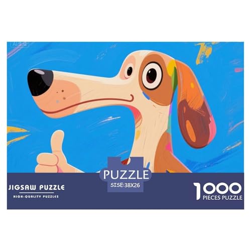 Hund Hölzerne Puzzles Wasserfest 1000-teiliges Puzzle Geschenke Für Erwachsene Unmöglich Lernspiele von YTPONBCSTUG