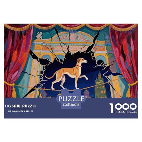 Italienische Windspiele (La Scala, Mailand) Hölzerne Puzzles Wasserfest 1000 Teile DIY- Puzzle Für Erwachsene Unmöglich Herausfordernde Puzzlespiele von YTPONBCSTUG