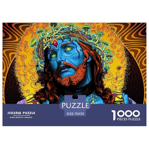 Jesus-Christ Hölzerne Puzzles Wasserfest 1000 Teile DIY- Puzzle Geschenke Für Erwachsene Bunt Herausfordernde Puzzlespiele​ von YTPONBCSTUG