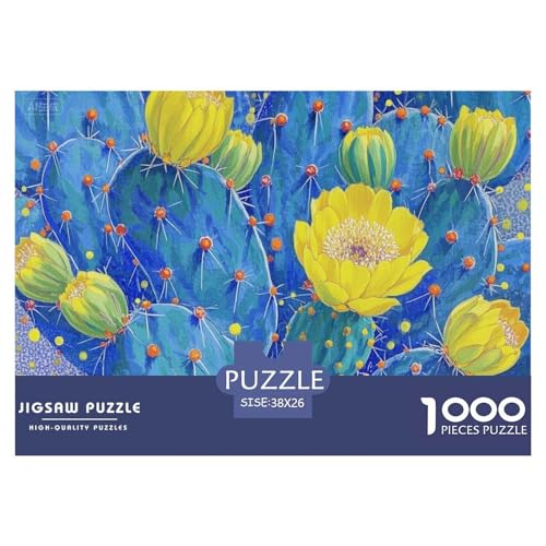 Kaktus Hölzerne Puzzles Wasserfest 1000 Teile DIY- Puzzle Für Erwachsene Herausfordernd Und Knifflig Lernspiele von YTPONBCSTUG