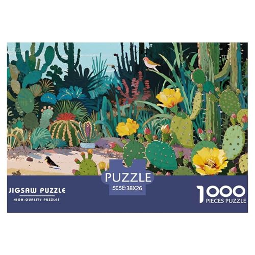 Kaktus Hölzerne Puzzles Wasserfest 1000 Teile DIY- Puzzle Für Erwachsene Spaß Lernspiele von YTPONBCSTUG