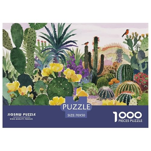Kaktus Hölzerne Puzzles Wasserfest 1000 Teile DIY- Puzzle Für Erwachsene Spaß Lernspiele von YTPONBCSTUG