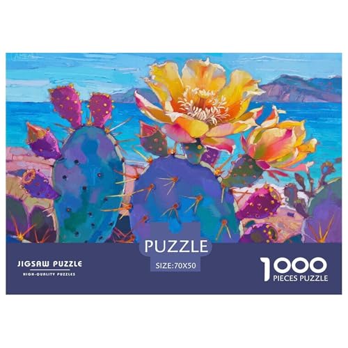 Kaktus Hölzerne Puzzles Wasserfest 1000-teiliges Puzzle Für Erwachsene Unmöglich Lernspiele von YTPONBCSTUG