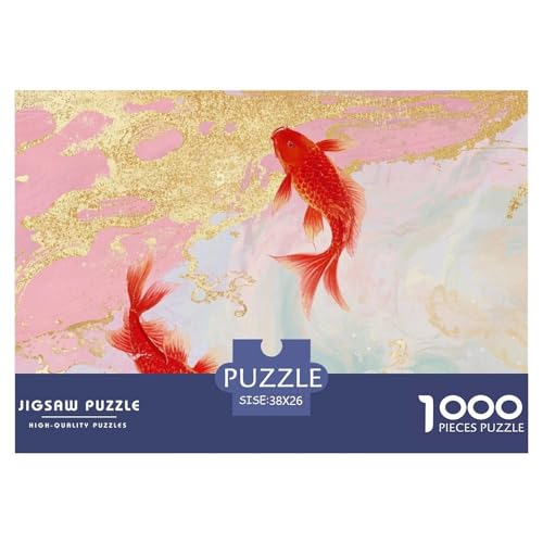 Karpfen Hölzerne Puzzles Wasserfest 1000-teiliges Puzzle Für Erwachsene Spaß Lernspiele von YTPONBCSTUG