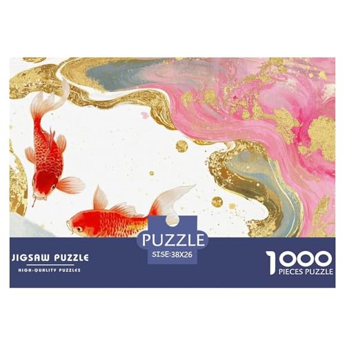 Karpfen Hölzerne Puzzles Wasserfest 1000-teiliges Puzzle Für Erwachsene Unmöglich Lernspiele von YTPONBCSTUG