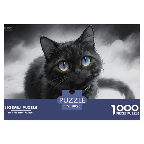 Katze Hölzerne Puzzles Wasserfest 1000 Teile DIY- Puzzle Geschenke Für Erwachsene Buntzur Heimdekoration von YTPONBCSTUG