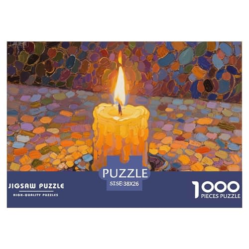 Kerze Hölzerne Puzzles Wasserfest 1000 Teile DIY- Puzzle Geschenke Für Erwachsene Spaßzur Heimdekoration von YTPONBCSTUG