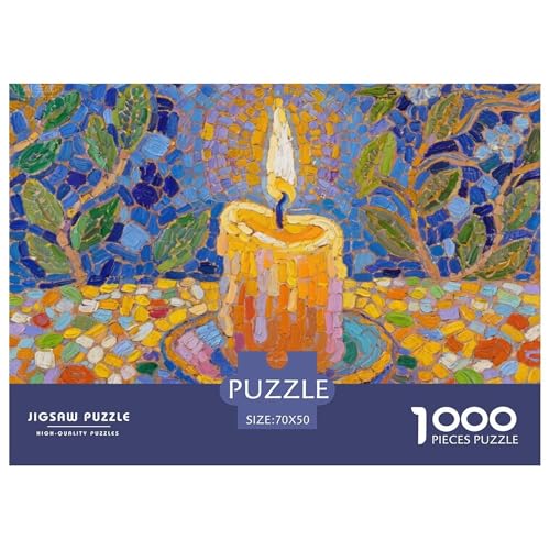 Kerze Hölzerne Puzzles Wasserfest 1000-teiliges Puzzle Für Erwachsene Unmöglich Lernspiele von YTPONBCSTUG