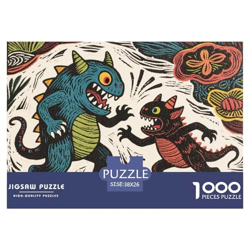 Kleines Monster Hölzerne Puzzles Wasserfest 1000-teiliges Puzzle Für Erwachsene Unmöglich Lernspiele von YTPONBCSTUG