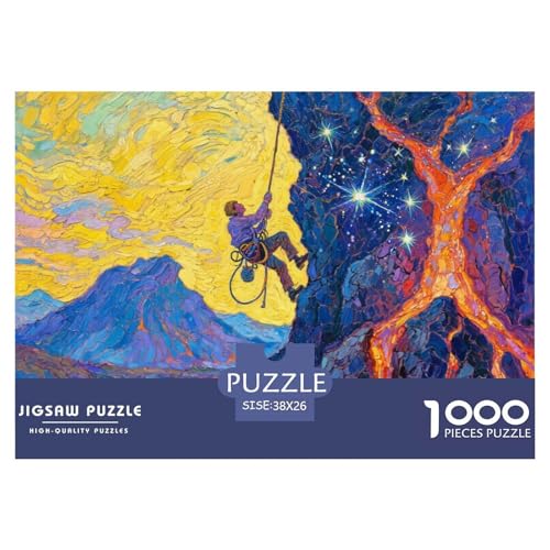 Kletterer Hölzerne Puzzles Wasserfest 1000 Teile DIY- Puzzle Für Erwachsene Unmöglichzur Heimdekoration von YTPONBCSTUG