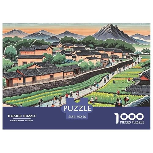 Landschaft Hölzerne Puzzles Wasserfest 1000 Teile DIY- Puzzle Für Erwachsene Unmöglich Lernspiele von YTPONBCSTUG