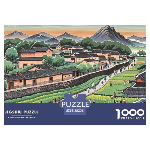 Landschaft Hölzerne Puzzles Wasserfest 1000 Teile DIY- Puzzle Geschenke Für Erwachsene Spaß Lernspiele von YTPONBCSTUG