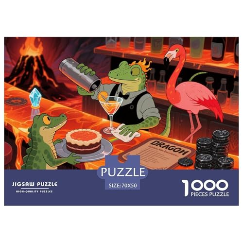 Lavabar Hölzerne Puzzles Wasserfest 1000 Teile DIY- Puzzle Geschenke Für Erwachsene Herausfordernd Und Knifflig Lernspiele von YTPONBCSTUG