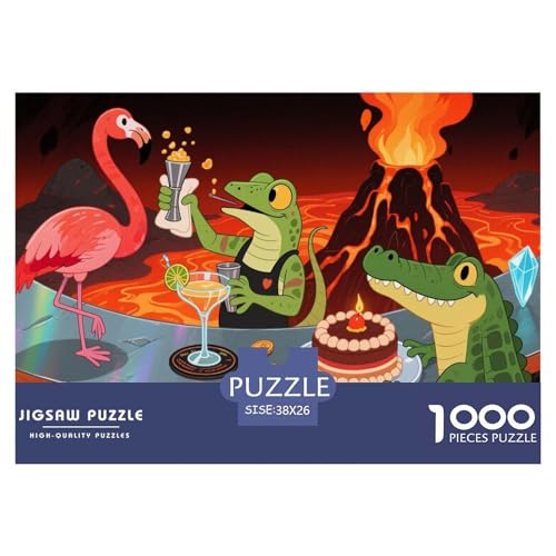 Lavabar Hölzerne Puzzles Wasserfest 1000-teiliges Puzzle Für Erwachsene Unmöglich Lernspiele von YTPONBCSTUG