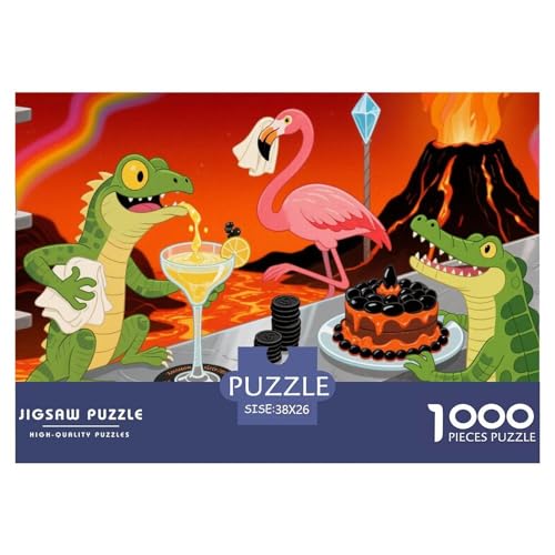 Lavabar Hölzerne Puzzles Wasserfest 1000-teiliges Puzzle Geschenke Für Erwachsene Bunt Lernspiele von YTPONBCSTUG