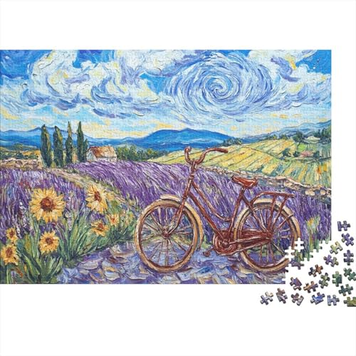 Lavender Field in Provence Puzzle 1000 Teile Erwachsene Puzzles Für Erwachsene Lernspiel Herausforderungsspielzeug 1000-teilige Puzzles Für Erwachsene 1000pcs (75x50cm) von YTPONBCSTUG
