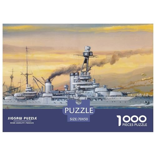Lightcruiser,Warship Hölzerne Puzzles Wasserfest 1000-teiliges Puzzle Für Erwachsene Bunt Puzzle Zur Heimdekoration​ von YTPONBCSTUG
