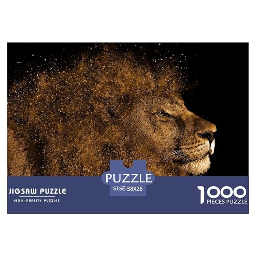 Lion Hölzerne Puzzles Wasserfest 1000 Teile DIY- Puzzle Für Erwachsene Herausfordernd Und Knifflig Puzzle Zur Heimdekoration Lion Hölzerne Puzzles Wasserfest 1000 Teile DIY- Puzzle Für Erwachsene Herausfordernd Und Knifflig Puzzle Zur Heimdekoration von YTPONBCSTUG
