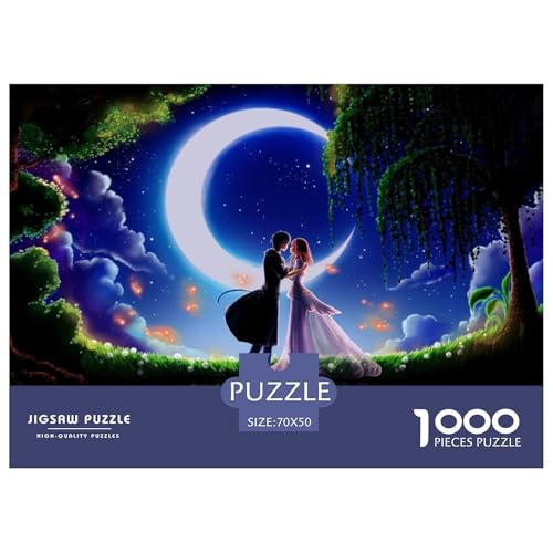 Love-Romantic Hölzerne Puzzles Wasserfest 1000-teiliges Puzzle Für Erwachsene Bunt Puzzle Zur Heimdekoration​ von YTPONBCSTUG