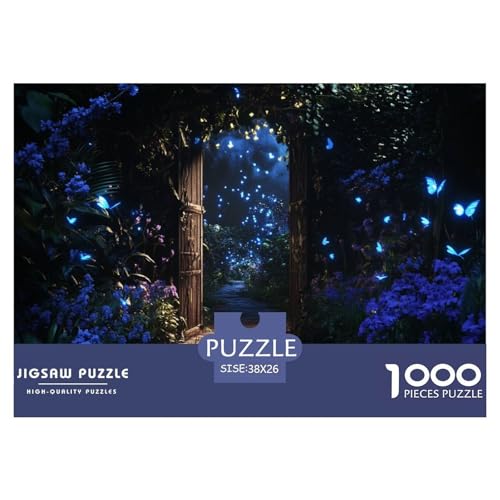 Magical Garden Hölzerne Puzzles Wasserfest 1000 Teile DIY- Puzzle Geschenke Für Erwachsene Bunt Puzzle Zur Heimdekoration​ von YTPONBCSTUG