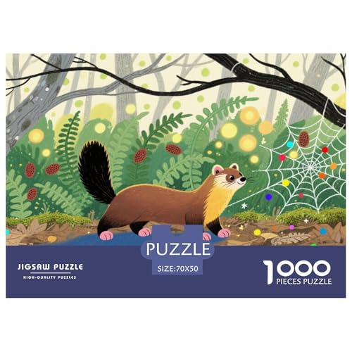 Marder Hölzerne Puzzles Wasserfest 1000-teiliges Puzzle Für Erwachsene Bunt Lernspiele von YTPONBCSTUG