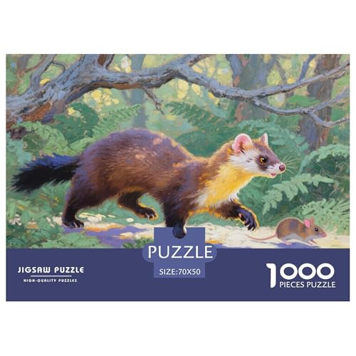 Marder Hölzerne Puzzles Wasserfest 1000-teiliges Puzzle Für Erwachsene Unmöglich Lernspiele von YTPONBCSTUG