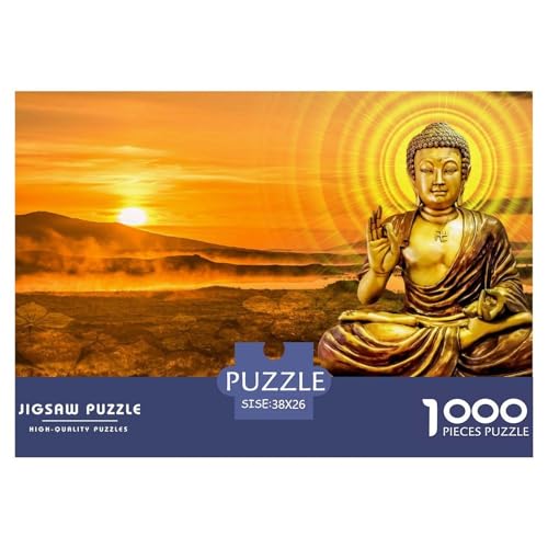 Meditation-Buddhism Hölzerne Puzzles Wasserfest 1000-teiliges Puzzle Geschenke Für Erwachsene Herausfordernd Und Knifflig Puzzle Zur Heimdekoration​ von YTPONBCSTUG