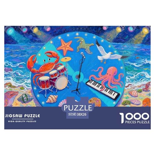 Meeresfelsen Hölzerne Puzzles Wasserfest 1000-teiliges Puzzle Für Erwachsene Spaß Herausfordernde Puzzlespiele von YTPONBCSTUG