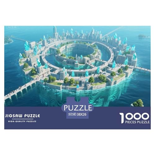Meeresstadt Hölzerne Puzzles Wasserfest 1000 Teile DIY- Puzzle Für Erwachsene Spaß Lernspiele Meeresstadt Hölzerne Puzzles Wasserfest 1000 Teile DIY- Puzzle Für Erwachsene Spaß Lernspiele von YTPONBCSTUG