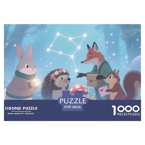 Mondschein-Zaubertier Hölzerne Puzzles Wasserfest 1000 Teile DIY- Puzzle Für Erwachsene Unmöglich Lernspiele von YTPONBCSTUG