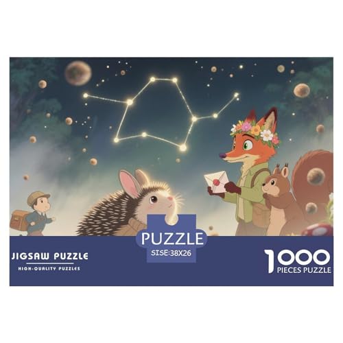 Mondschein-Zaubertier Hölzerne Puzzles Wasserfest 1000-teiliges Puzzle Geschenke Für Erwachsene Unmöglich Lernspiele von YTPONBCSTUG