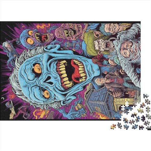 Monsters Puzzle 500 Teile Erwachsene Cartoon Puzzles Für Erwachsene Lernspiel Herausforderungsspielzeug 500-teilige Puzzles Für Erwachsene 500pcs (52x38cm) von YTPONBCSTUG