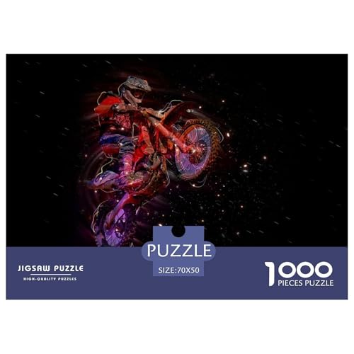Motobike-Motorcycle Hölzerne Puzzles Wasserfest 1000-teiliges Puzzle Für Erwachsene Spaß Lernspiele​ von YTPONBCSTUG