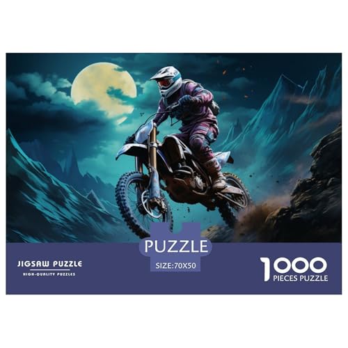 Motocross Hölzerne Puzzles Wasserfest 1000-teiliges Puzzle Für Erwachsene Unmöglich Lernspiele​ von YTPONBCSTUG