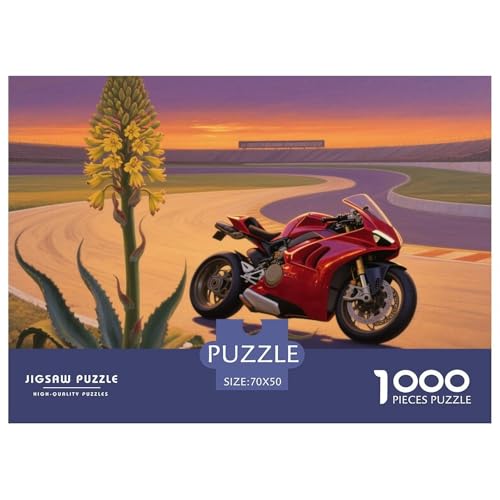 Motocross Hölzerne Puzzles Wasserfest 1000-teiliges Puzzle Geschenke Für Erwachsene Herausfordernd Und Knifflig Lernspiele von YTPONBCSTUG